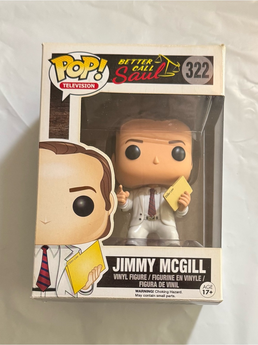 Funko Pop! Jimmy McGill White Suit with Yellow Envelope #322